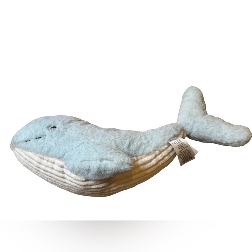 Lambs & Ivy Oceania Baby Soft Blue Whale Plush Stuffed Animal Toy 16”, GUC